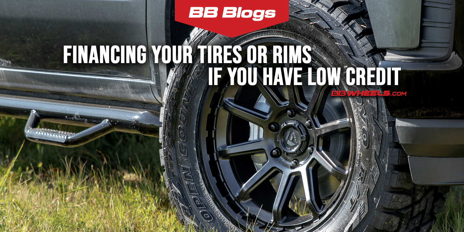 Can I finance tires or rims if I have low credit or bad credit?