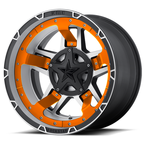 Orange Camo Rockstar Rims