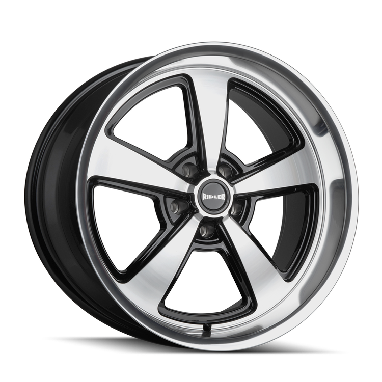 Ridler Wheel 652 Gloss Black Diamond Face modern classic wheel