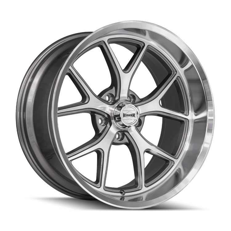 Ridler Wheel 661 Gloss Grey Diamond Face vintage wheel